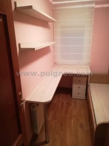 taula escriptori fusta de faig.